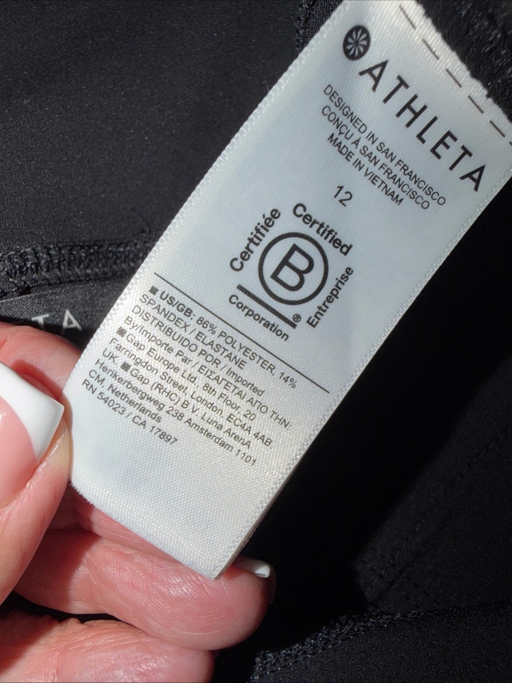 Athleta Black Womens Endless Highrise Black Dress Pants - Slim Tailored Style - Picture 5 of 8